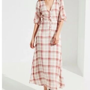 Urban Outfitters Plaid Maxi Dress Large